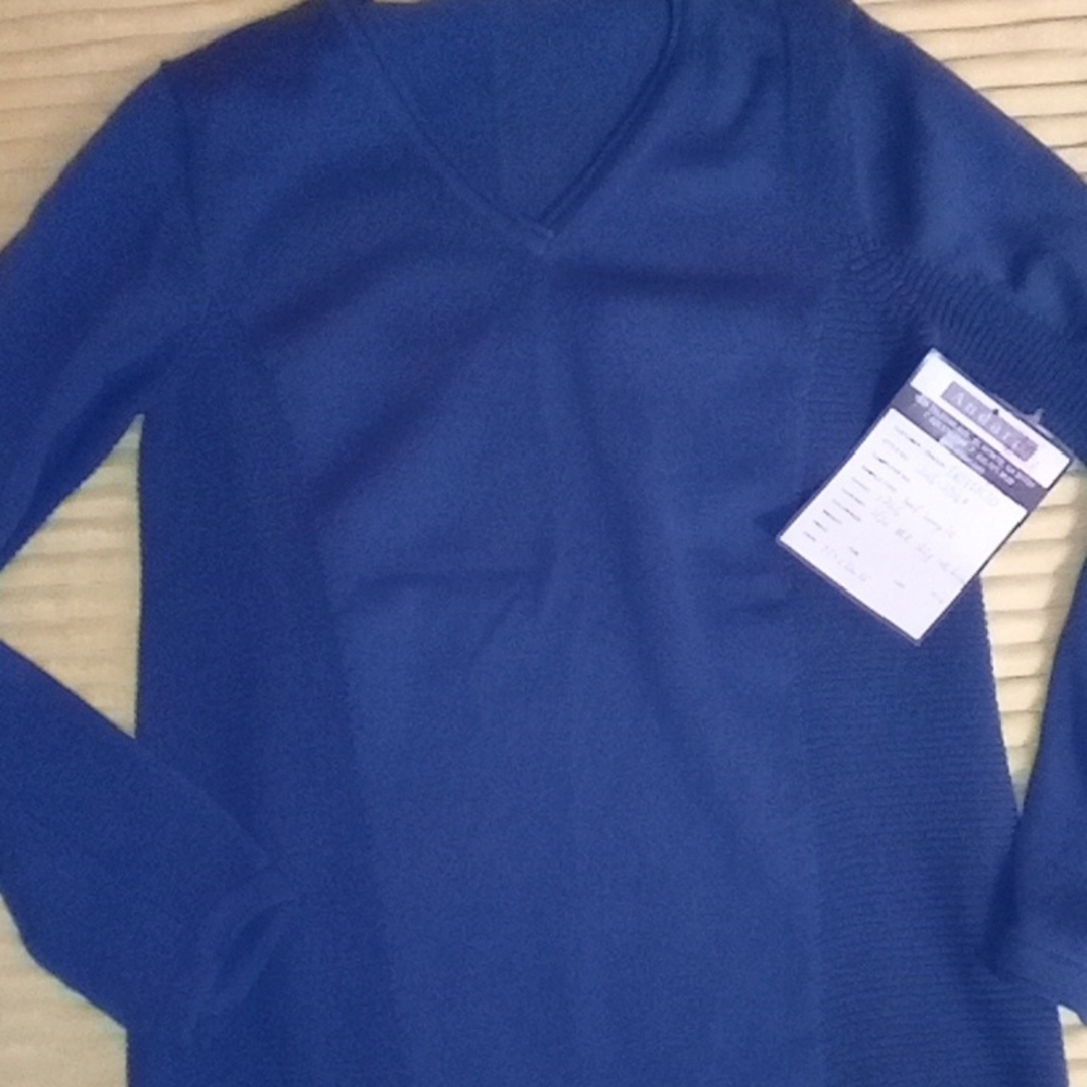 Blue V-Neck Exofficio Women's Sweater